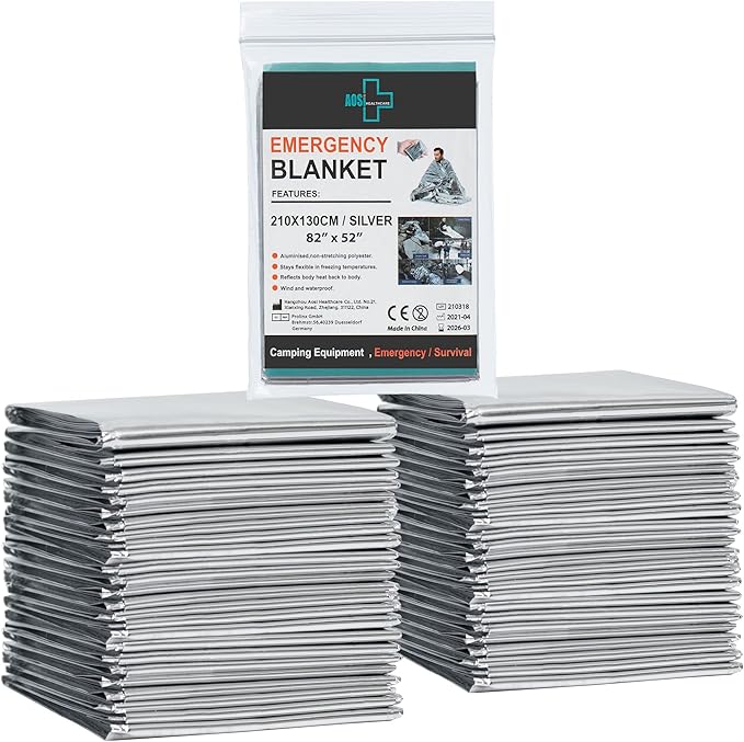 General Medi Emergency Blanket, Emergency Silver Foil Blanket– Perfect by GeneralMedi