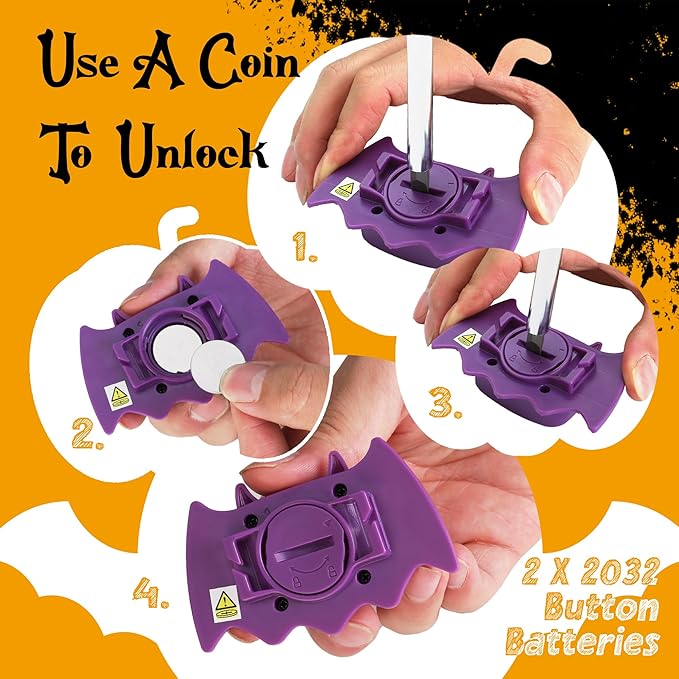 EverBrite Halloween Bat Headlamps Halloween Gifts, 5 Pack Head Lamps - Image 6