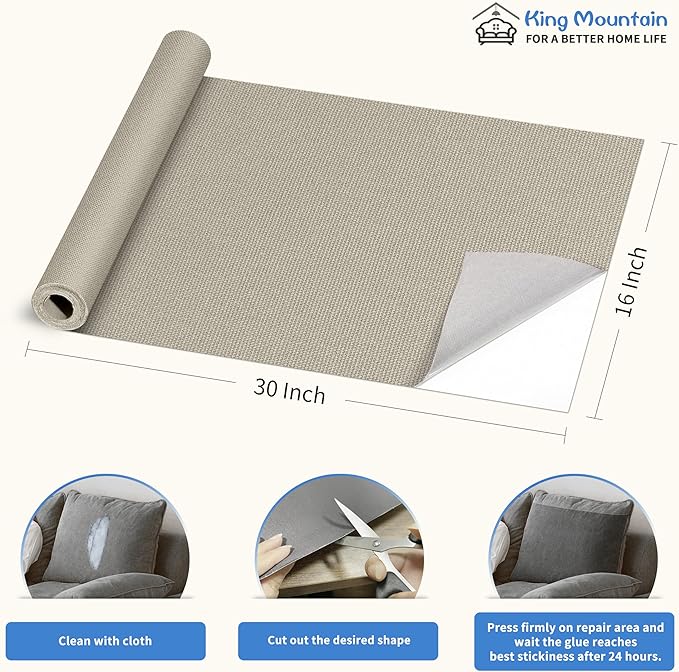 KING MOUNTAIN Canvas Repair Patch 16×30 Inch Self-Adhesive Waterproof Fabric - Image 4