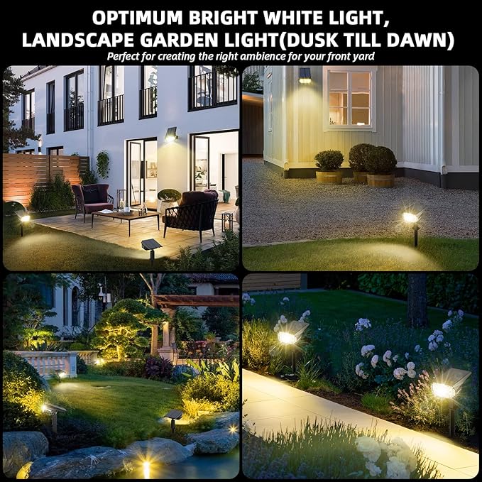 LEREKAM 3 Brightness Modes Solar Outdoor Lights, 360 Degree Adjustable Lighting - Image 7