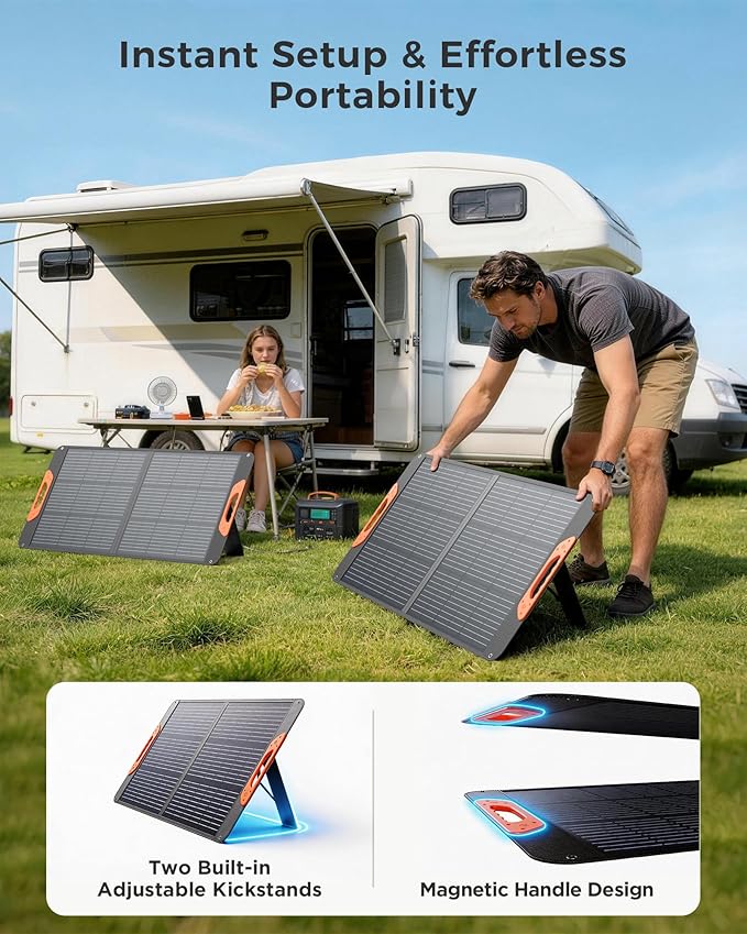 ZOUPW 100W Portable Solar Panel - Image 5