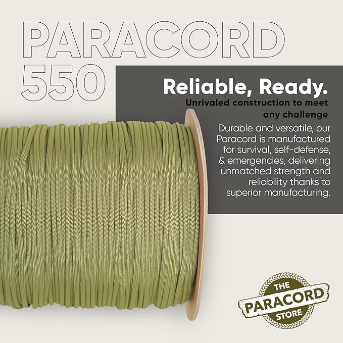 The Paracord Store | Type III 550 Paracord - 1000 FT Spool - Image 3