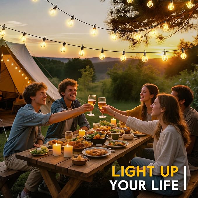 Minetom Solar Outdoor Lights - 108 FT Solar String Lights - Image 6