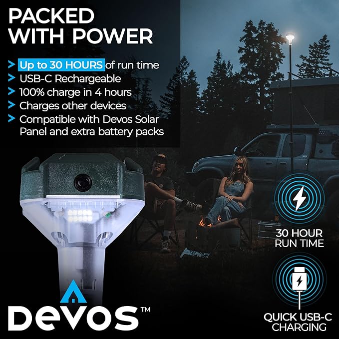 Devos Outdoor | LightRanger 800 Lumen Rechargeable Telescoping LED Lantern | 30 - Image 5
