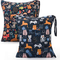 2pcs Cloth Diaper Wet Dry Bags Waterproof Reusable by Welcometoeaxin