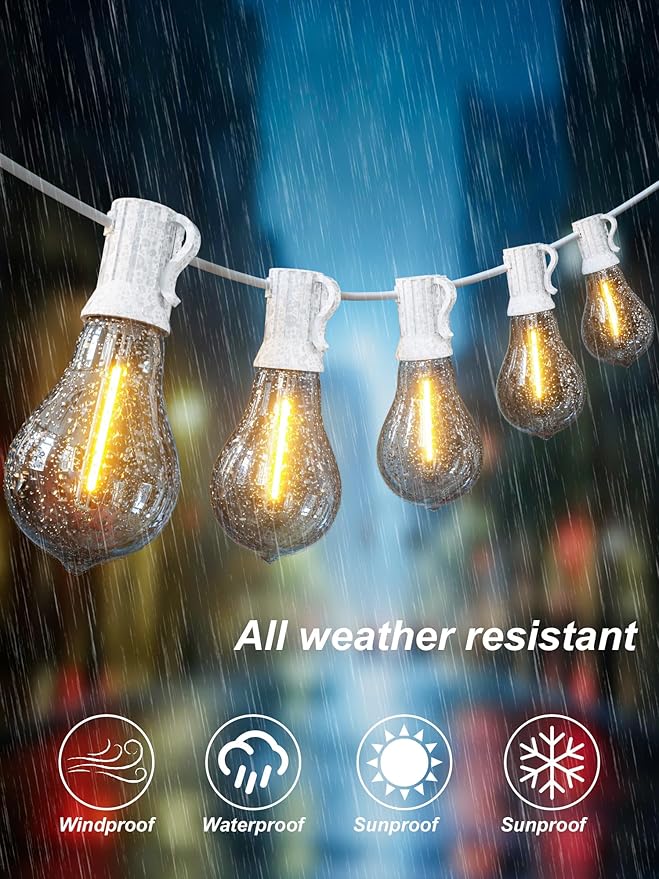 DAMAING Outdoor String Lights 300FT Waterproof Patio Lights - Image 6