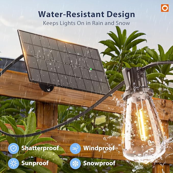 addlon 150FT Solar String Lights Outdoor - Image 5
