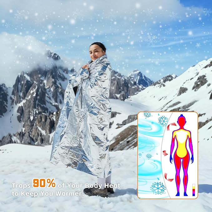 100 Pack Emergency Blankets - Image 5