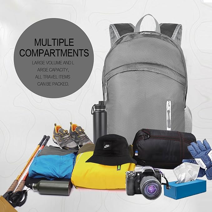 Waterproof Foldable Backpack Dry Storage Lightweight Daypack 35L Outdoor - Image 7