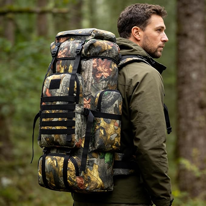 Hiking Backpack for Men 70L/100L Camping Backpack Military Rucksack Molle 3 - Image 7
