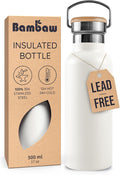 Bambaw Insulated Water Bottle 16 oz, Stainless Steel Water Bottle by Bambaw