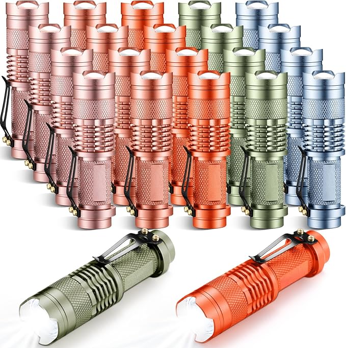 Fumete 20 Pieces LED Flashlight Mini 3 Mode Tactical Torch Small Water by Fumete