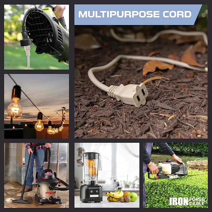Iron Forge Cable 2 Prong Extension Cord 10 ft - Image 3