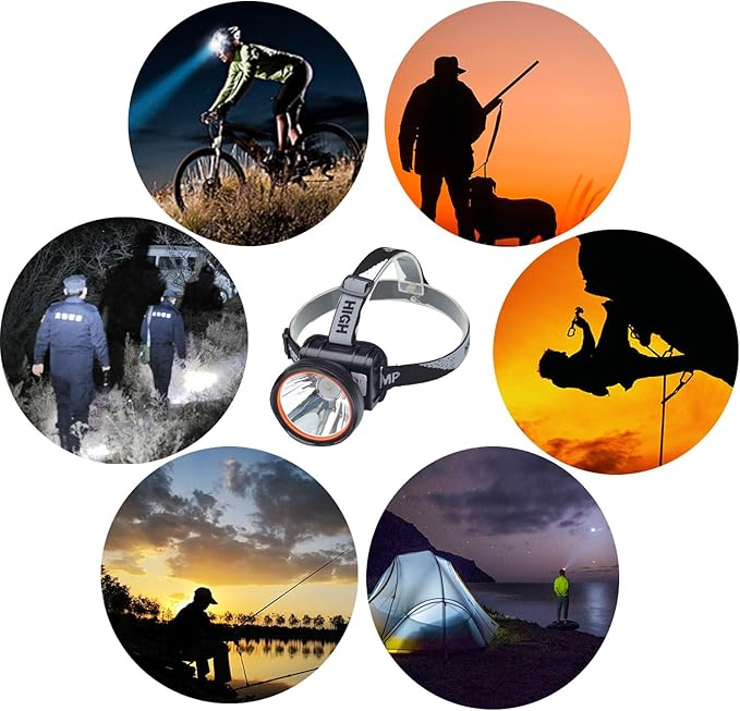 ODEAR Super Bright LED Rechargeable Headlamp Flashlight Torch HeadLamp - Image 6