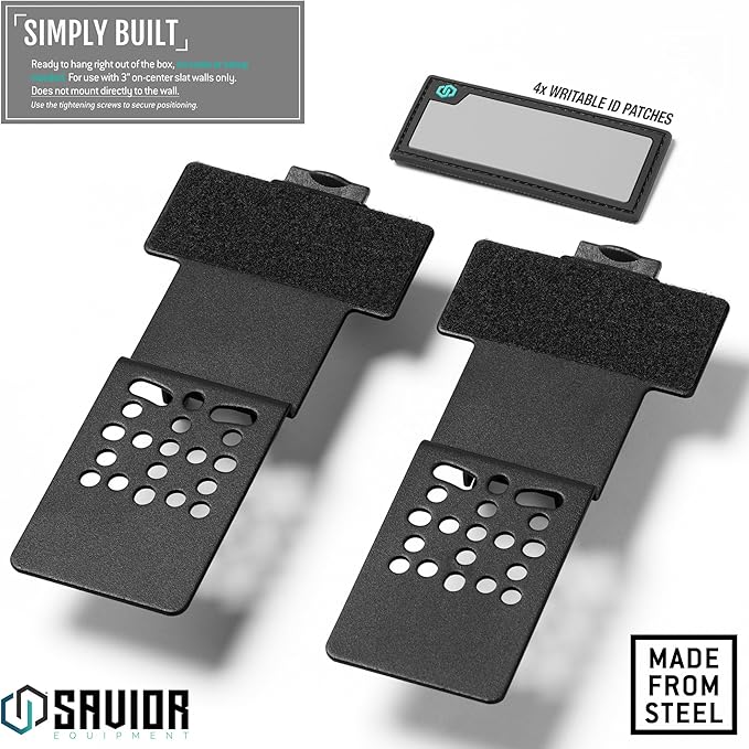 Savior Equipment Wall Rack System Tactical Universal Pistol Holster Holder - Image 5