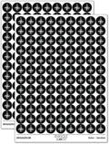 Compass Rose Nautical Star Navigation Map 200+ Round Stickers by Sniggle+Sloth