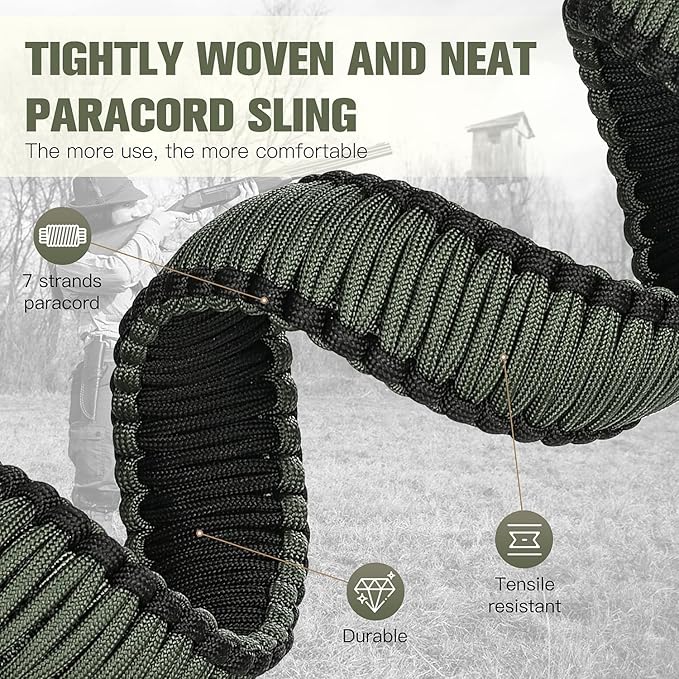 VVAAGG Two-Point Paracord Rifle Sling - Image 5