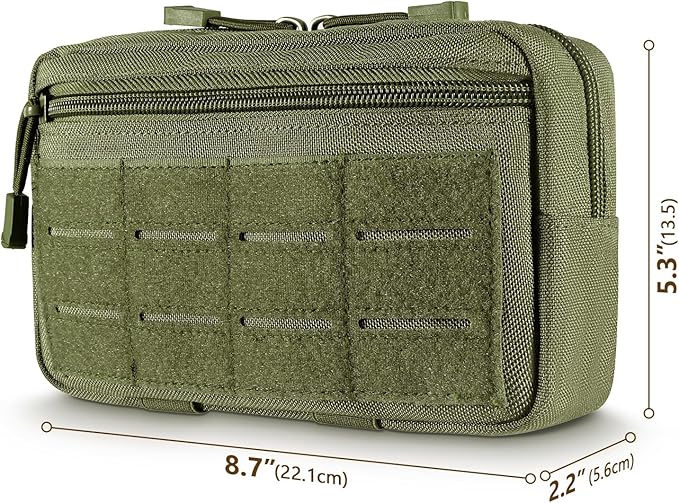 FRTKK Tactical Molle Admin Pouch Utility Laser Cut EDC Tool Pouch Bag - Image 2