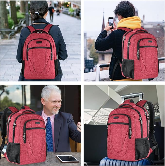 BIKROD Unisex Rose Laptop Backpack, Suitable - Image 6