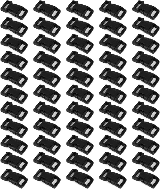 5/8" Black Plastic Side Release Buckle Curved Quick Release by Unknown