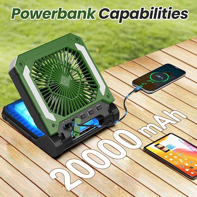 20000mAh Portable Fan Rechargeable - Image 4
