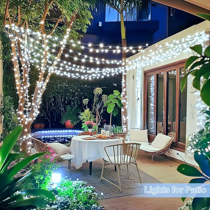 JMEXSUSS 800 LED White Christmas String Lights Outdoor, String Twinkle Lights - Image 7