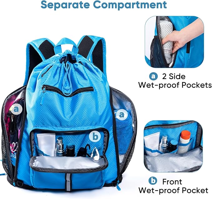 Large Beach Backpack Waterproof Sandproof - Image 4