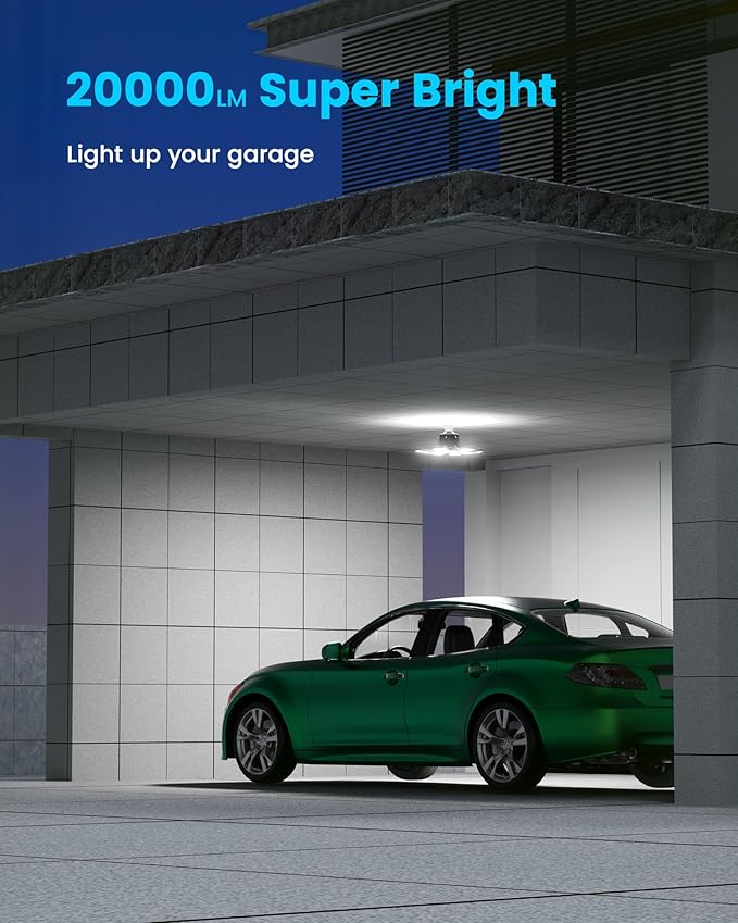 Motion Sensor Garage Lights 20000LM, Motion Activated Garage Ceiling Led Shop - Image 5
