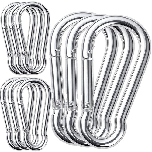 10Pack 5.5 Inch Spring Snap Hooks, Heavy Duty Carabiner Clips by REDOVANT