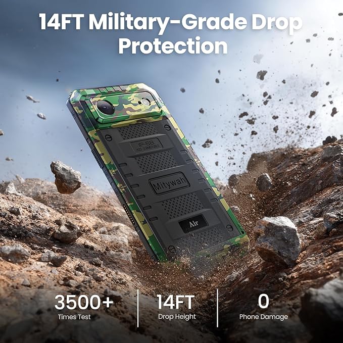 Mitywah Waterproof Case for iPhone Air, Military Grade Rugged Metal Case - Image 4