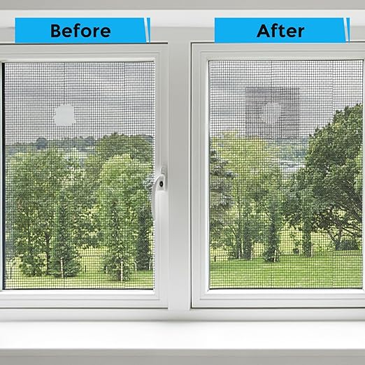 Secopad Grey Window Screen Repair Tape, 4IN X 25FT Screen Repair Kit - Image 4