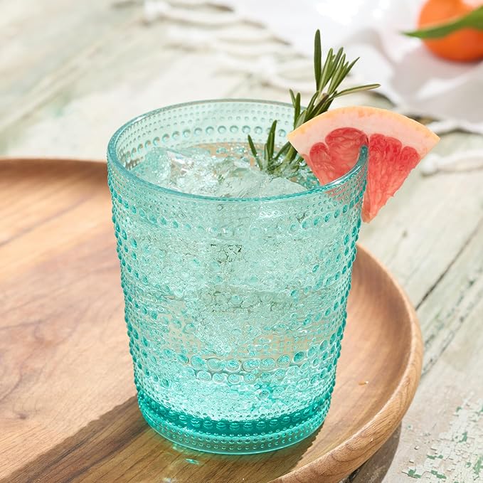 Santa Fe Teal Set of 6 Premium Acrylic DOF Glasses 16 oz – Unbreakable Drinkware - Image 5