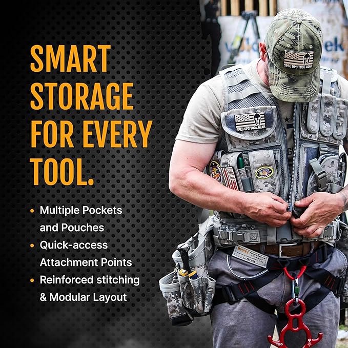 Spec Ops Tool Gear SF-18 Charlie 2.0 Tactical Tool Vest & Belt | Modular MOLLE - Image 7