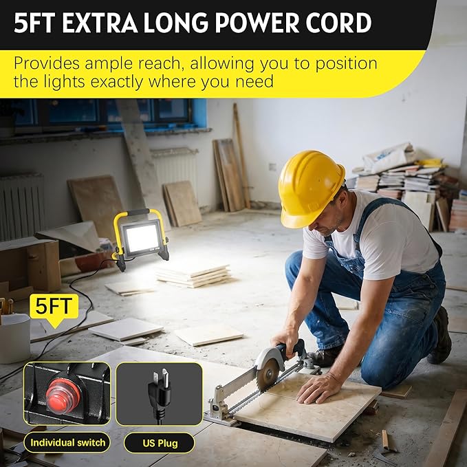 10000LM LED Work Light: Portable Work Light - Image 8