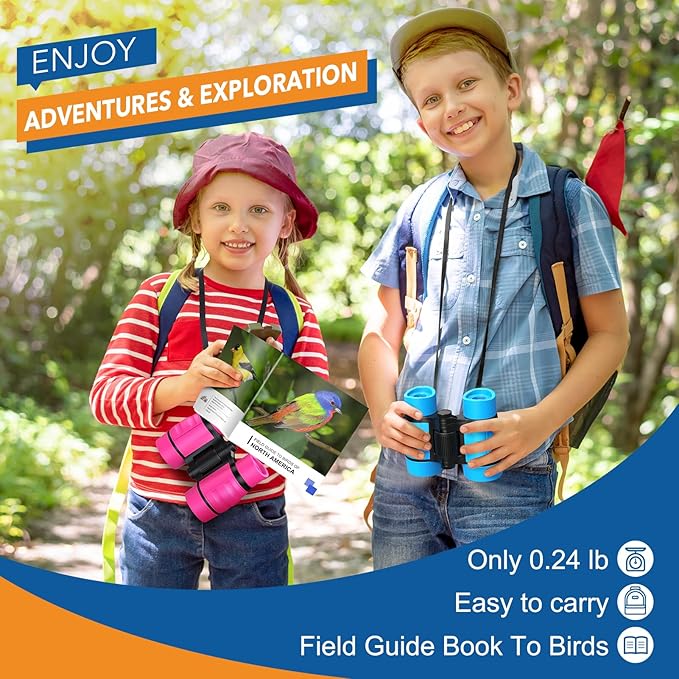 Toys for Boys Ages 3-7: LET'S GO! Kids Binoculars - Image 2
