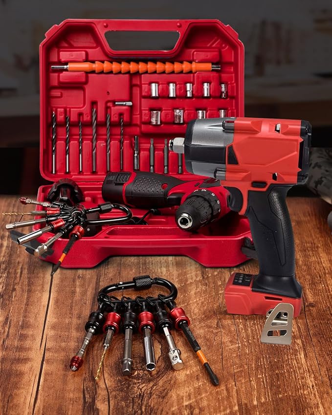 katerk 6pcs Red&Black Bit Holder - Image 2