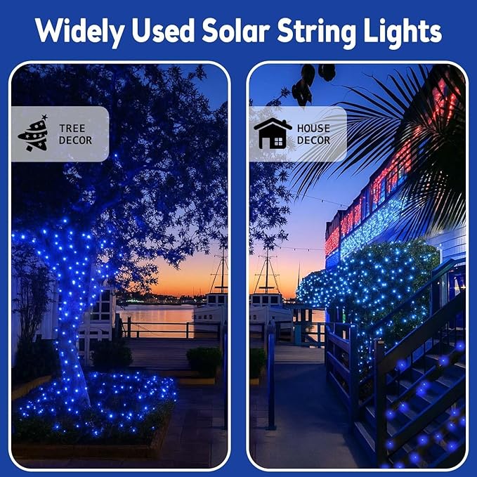 Extra-Long 144FT Solar String Lights - Image 4