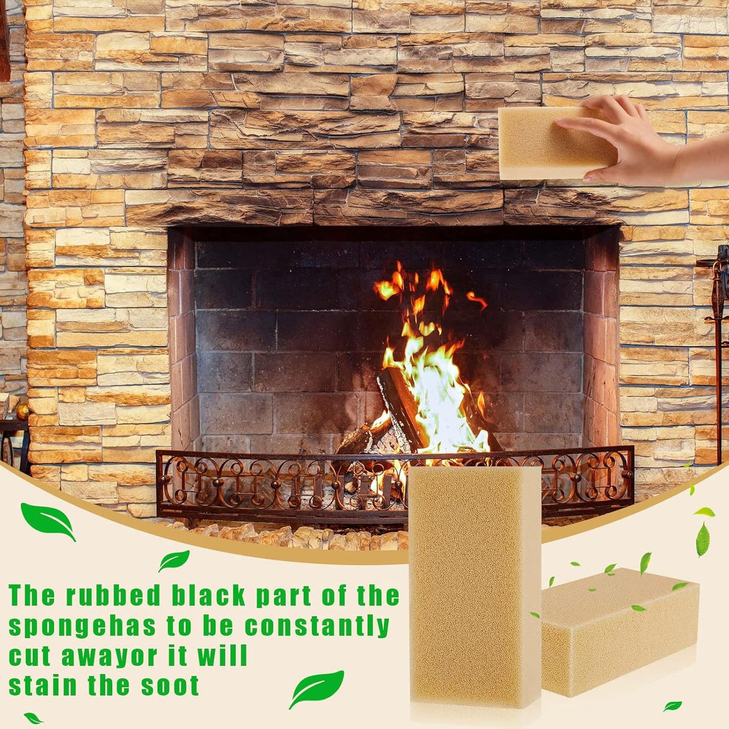 Tessco for you 1 Pcs Reusable Soot Eraser Sponge for Dry Cleaning - Effective Soot Remover for Pet Hair, Dust, and Dirt on Painted Walls, Books, and Car Interiors