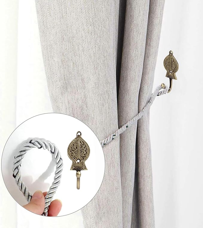 FAPBADRI Multipurpose Hooks, Used to Hang Clothes, Curtain Hold Backs, Colour - Image 4