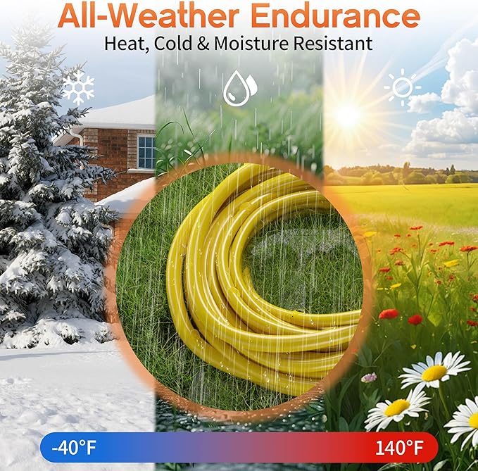 100ft 12 Gauge Heavy Duty 3 Outlet Extension Cord Splitter - Image 6