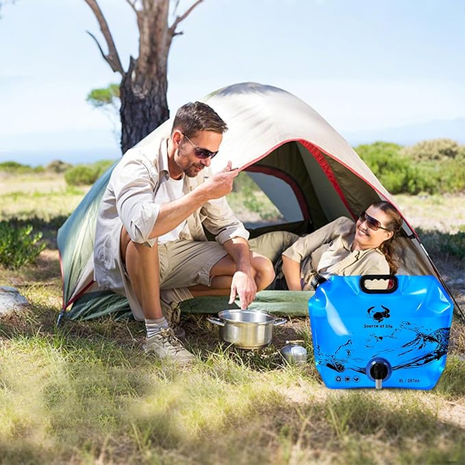 Collapsible 8L Water Storage Bag, BPA-Free Portable Folding Water Jug - Image 2