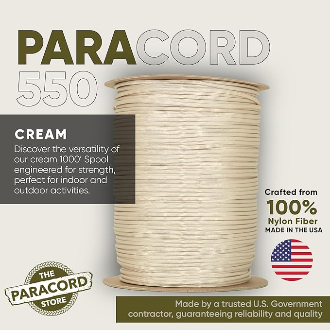 The Paracord Store | Type III 550 Paracord - 250 FT Spool - Image 2