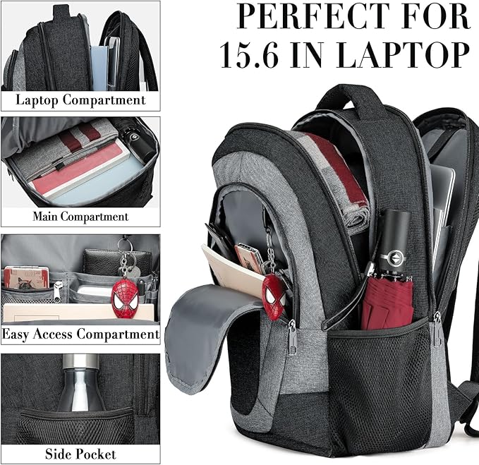 BIKROD Travel Laptop Backpack Men, School Backpacks - Image 2