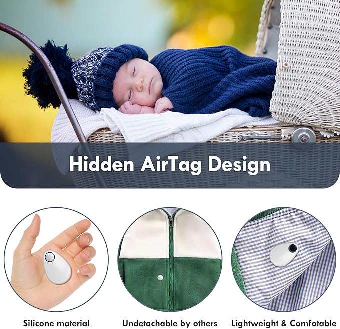 Airtag Holder for Kids Hidden 4 Pack Upgraded GPS Tracker Case, Anti-Removal - Image 3