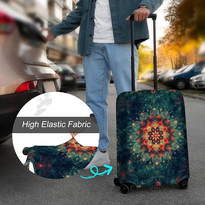 Luggage Cover Protector for 26-28 Inch Suitcases, TSA Approved Elastic Travel - Image 4