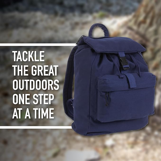Rothco Canvas Daypack – Heavy-Duty Cotton Canvas Backpack - Image 5
