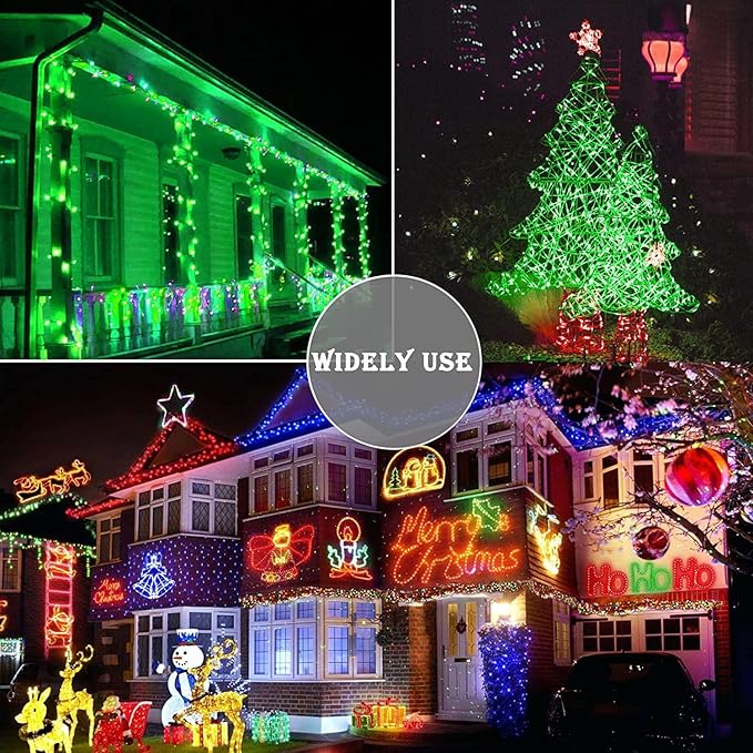 Green String Lights Outdoor Decoration, 66 ft 200 LED Green St. Patrick's Day - Image 5