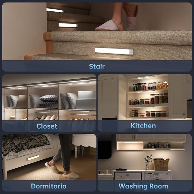 Under Cabinet Lighting, 5 Pack Rechargeable Motion Sensor Light Indoor - Image 8