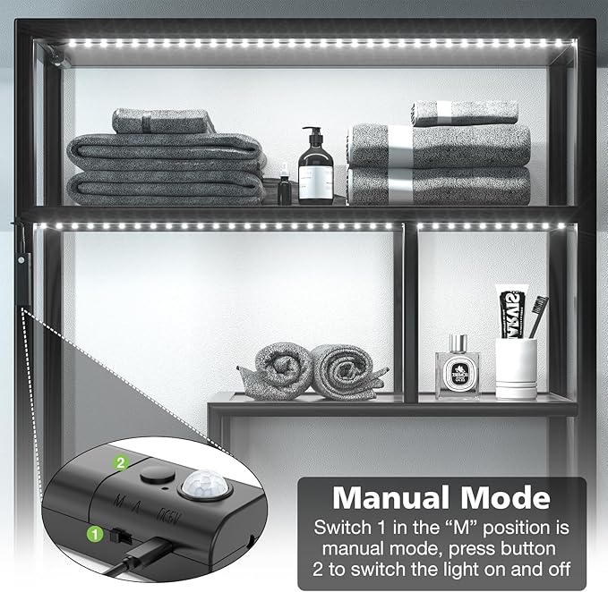 WOBANE LED Closet Light Motion Activated, Battery Powered Stick-on Anywhere - Image 2