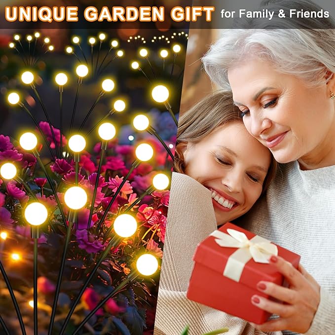 NBQQ Solar Garden Lights Outdoor, Swaying Light Waterproof Solar Lights Outdoor - Image 2
